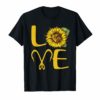 I love fishing and sunflower T-Shirt Gift