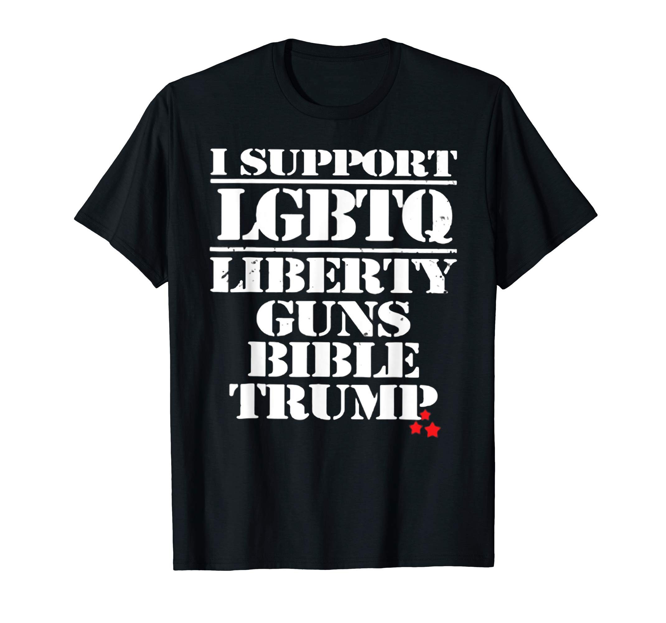 i support lgbt liberty guns bible trump shirt - Reviewshirts Office