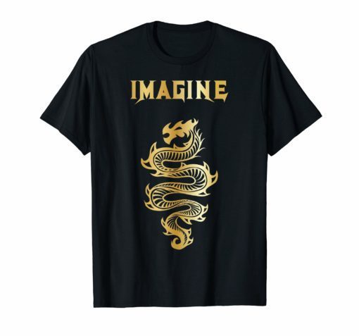 Imagine Fantasy Dragon Tattoo Style T-Shirts