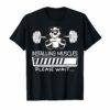 Installing Muscles Please Wait Panda Gym Fitness TShirt