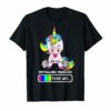 Installing Muscles Please Wait TShirt - Funny Unicorn Tee