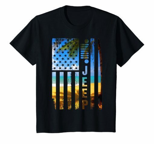 Jeep American Flag Summer Beach 2019 Shirt