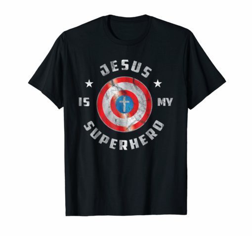 Jesus is My Superhero Fun Christian Religious T-Shirt