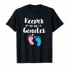 Keeper Of The Gender Shirt Cute Baby Reveal Announcement Tee