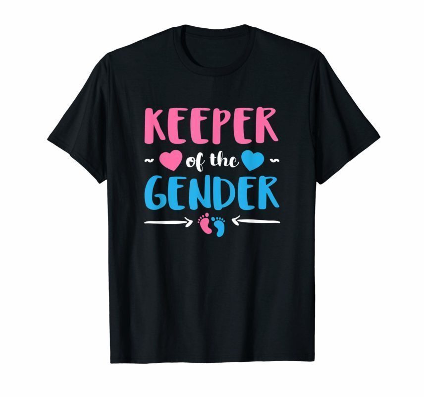 Keeper of Gender Reveal Baby Announcement Party Idea Shirt ...