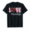 Love Mimi Life #Mimilife Buffalo Plaid Heart Floral T-Shirt