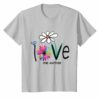 Love One Another Daisy Bird Hippie Flower Gift T-Shirt