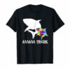 Mama Shark Autism Awareness T-shirt For Mom Mother
