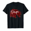 Mens Red Plaid Papa Bear Shirt Matching Pajama Family Buffalo Dad