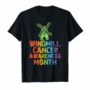 Mens Trump Windmill Cancer Awareness Month Shirt