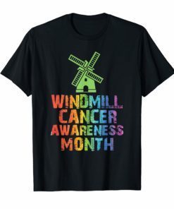 Mens Trump Windmill Cancer Awareness Month Shirt