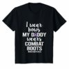Military Child Month Purple Up Daddy Boots Pride T Shirt