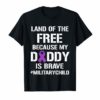 Military Child Month Purple Up Free Brave Dad Pride T-Shirt