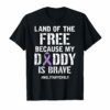 Military Child Month Purple Up Free Brave Dad Pride T Shirt