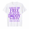 Military Child Month Purple Up Free Brave Dad Pride T-Shirt