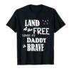Military Child Month Purple Up Free Brave Dad Pride TShirt