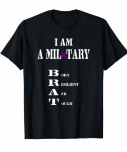 Military Child Month Purple Up Pride Brave Brat T-Shirt