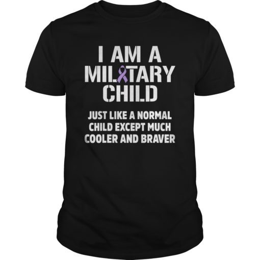Military Child Month Purple Up Pride Cool Brave T-Shirt