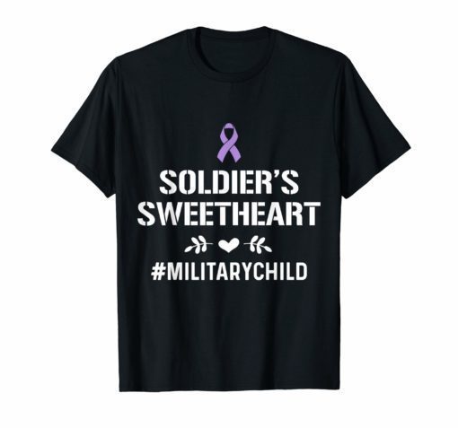 Military Child Month Purple Up Soldier Children Pride TShirt
