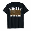 Military DD-214 Shirt Vintage DD214 Dues Paid Tee