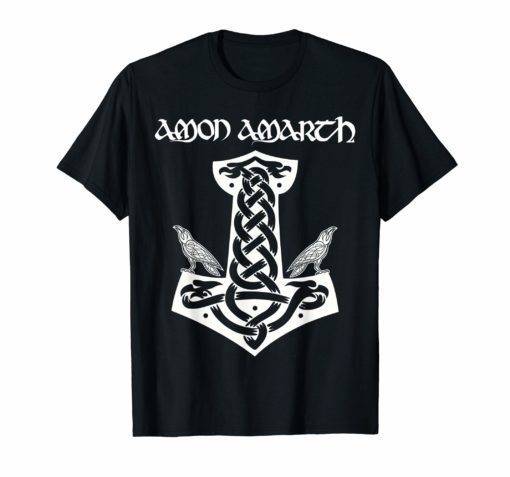 Mjolnir and Ravens Thors Hammer Vikings T Shirt