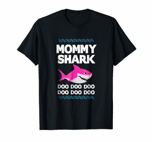 Mommy Shark Doo Doo T-Shirt Funny Kids Video Baby Daddy