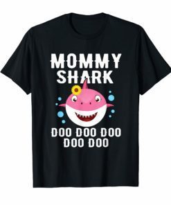 Mommy Shark Doo Doo T-Shirt Funny Kids Video Baby Daddy