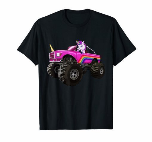 Monster Truck Unicorn T Shirt