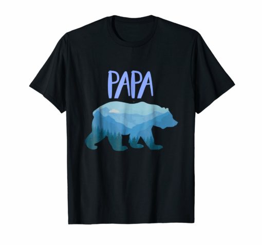 Mountain Papa Bear Shirt, Men's Papa Bear Shirt,Mountain Dad