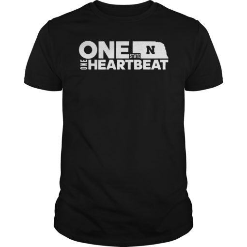 Nebraska Football One State One Heartbeat T-Shirt