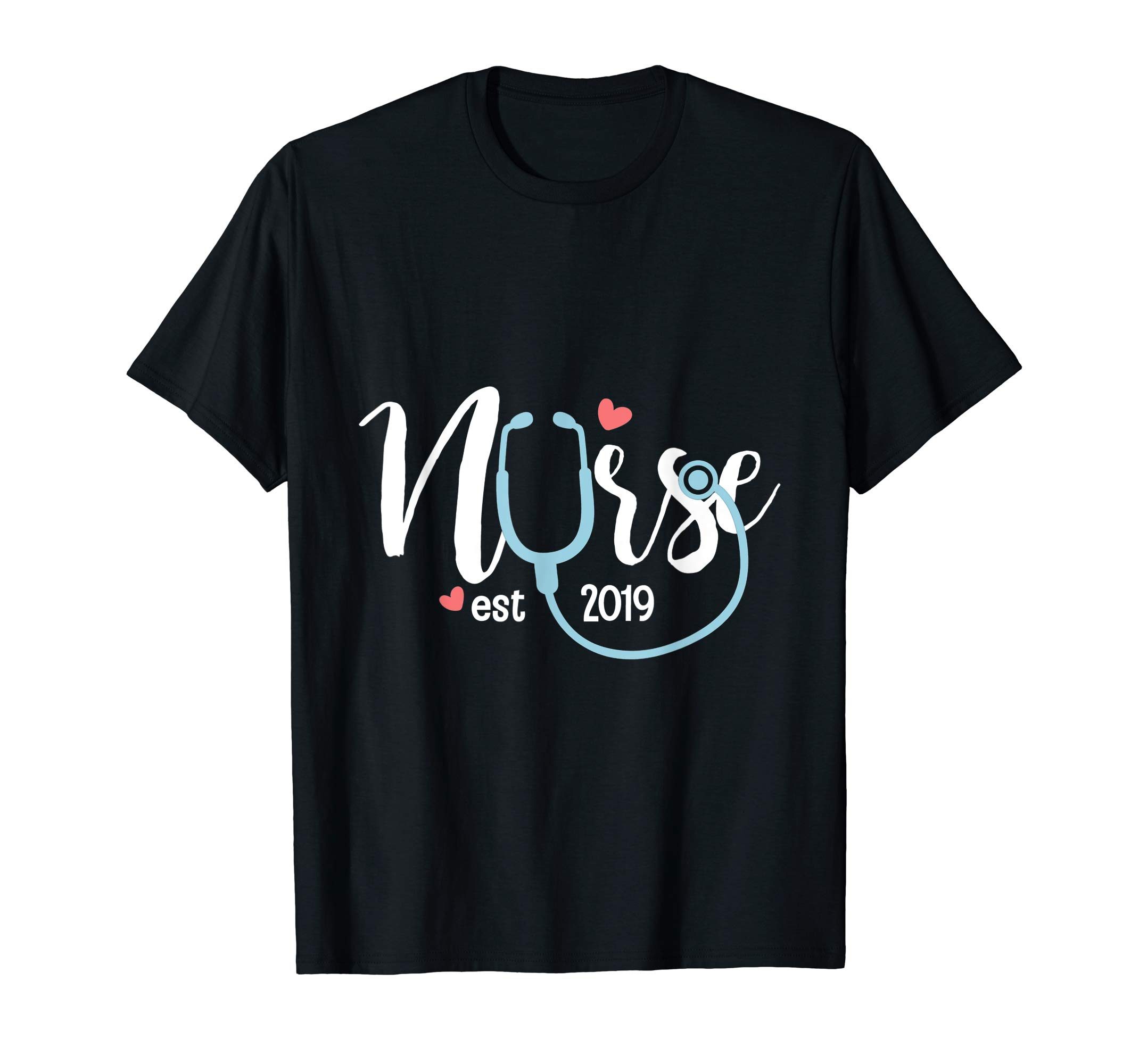New Nurse Est 2019 Tshirt Nursing School Graduation Gifts ...