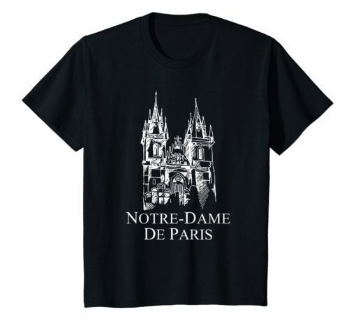 Notre Dame Paris France T-Shirt French Cathedral
