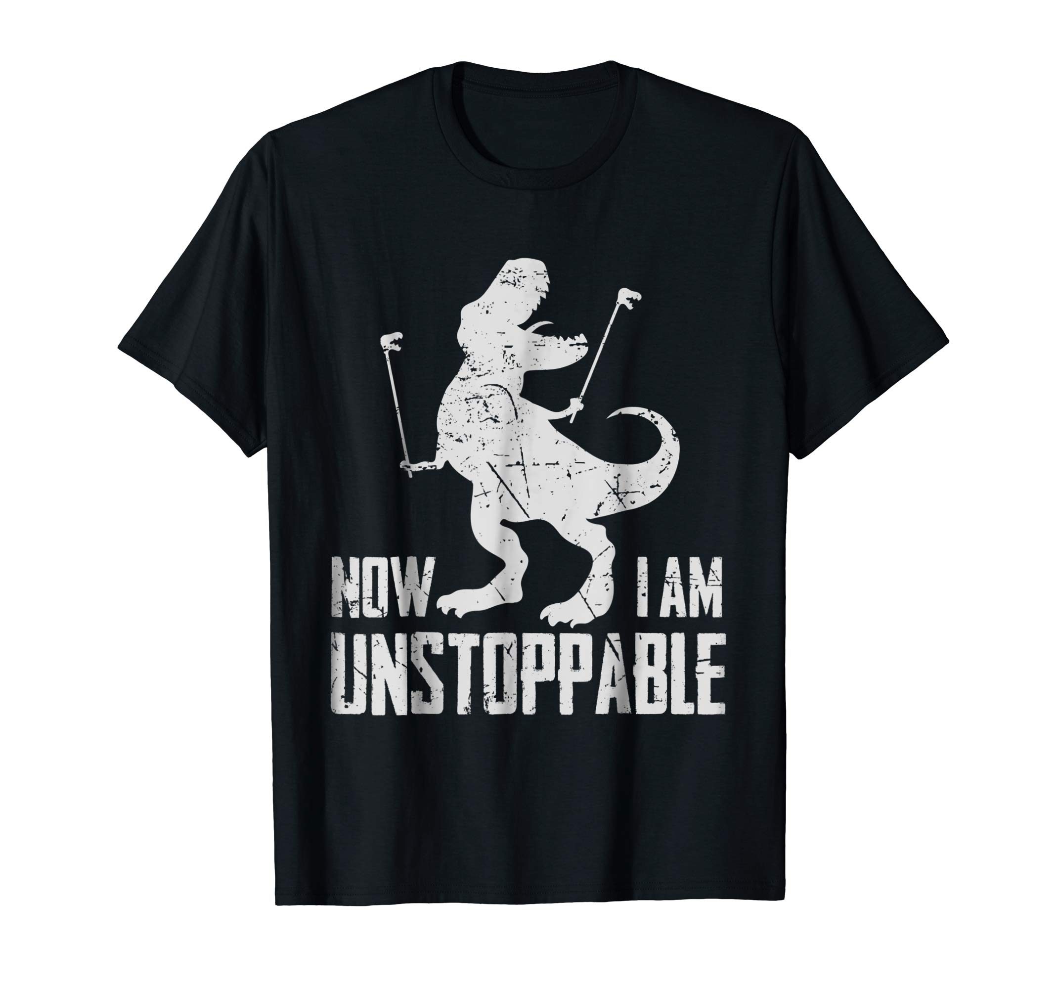 Now I Am Unstoppable Funny T-Rex Grabber Hand T-Shirt - ShirtsMango Office