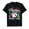 Nurse In My Spare Time T-shirt Playing Cards Shuffle poker