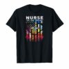 Nurse Live Love Save Lives Flag Tshirt