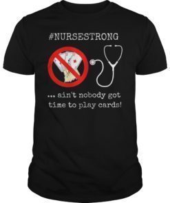 Nurse Playing Cards Shuffle Up and Deal Poker T-Shirt