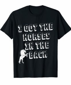 Old Town Road Horses In The Back Country Rap Music Tee Shirts