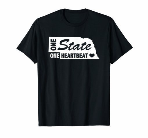 One State One Heartbeat Nebraska Shirt - Reviewshirts Office