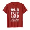 Our Future Is In My Classroom Teachers Red For Ed T-Shirt