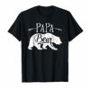 Papa Bear T shirt Fathers Day Family Matching Couple Men Tee