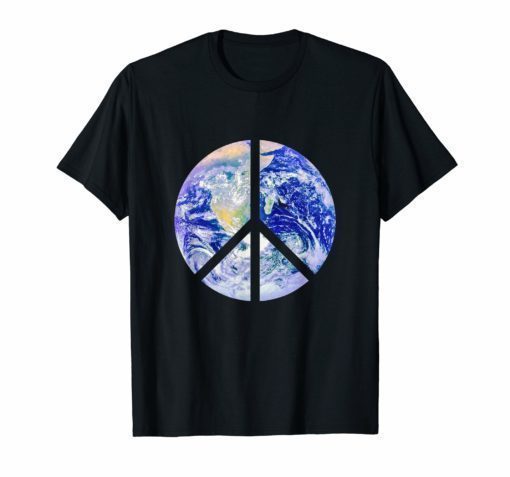 Peace Sign Earth t-shirt Planet Earth Peace Cutout Design ...