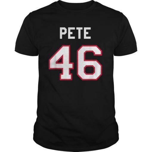 Pete Buttigieg 46 Sports Style Presidential Campaign T-Shirt