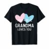 Pink or Blue Grandma Loves You Tshirt for Gender Reveal