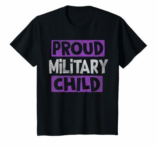 Purple Proud Military Child Shirt Appreciation Gifts