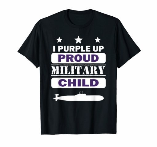 Purple Up For Military kids Month Of The Military Child Tees