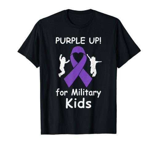 Purple Up For Month Of The Military Kids T-Shirt