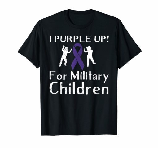 Purple up shirt, for the month of the military Child