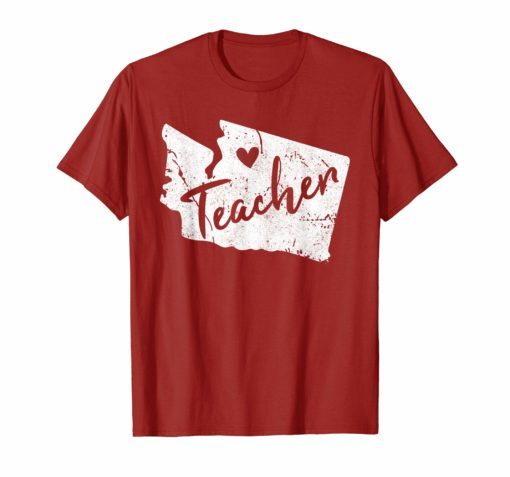 Red For Ed Washington Teacher T Shirts