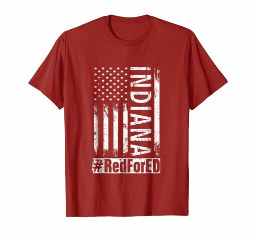 Red for Ed Teacher Indiana Vintage T-Shirt