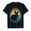 Retro Vintage Bunny Egg Happy Easter T-Shirt Gift